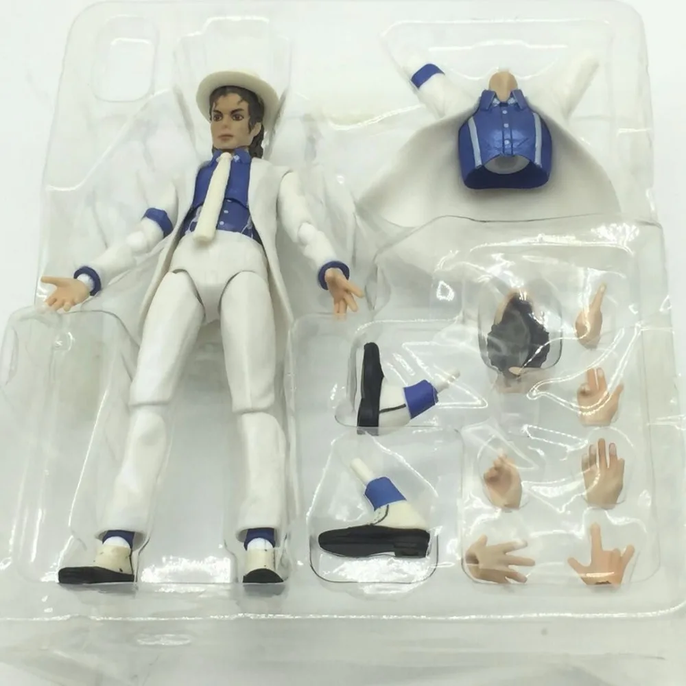 

MJ Michael Jackson Moonwalk Beat It Billie Jean PVC Action Figure Da Collezione Model Toy Doll Regalo Di Compleanno