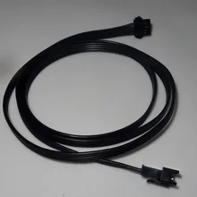 4pin JST расширением кабель, 1 м, 18AWG все черный провод один конец с наружной разъем, другой конец с розеткой