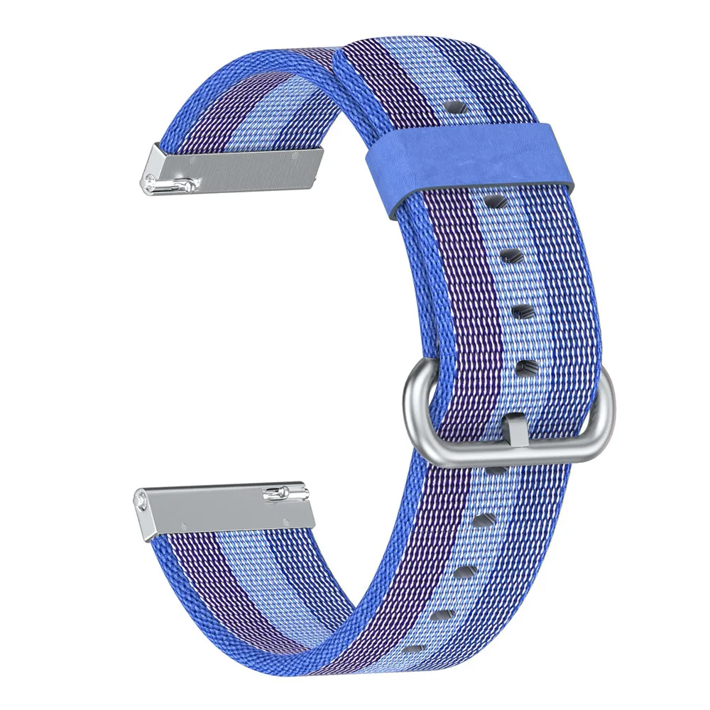 Тканый нейлоновый тканевый Браслет для Fitbit Versa/Versa Lite часы тканый нейлоновый тканевый ремешок для спортивных часов ремешок+ Пряжка из нержавеющей стали