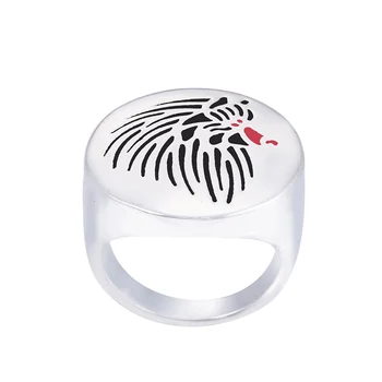 

Wholesale Cane Corso ring with color selection enamel jewelry lovers and owners-Pet unisex 12Pcs/Lot