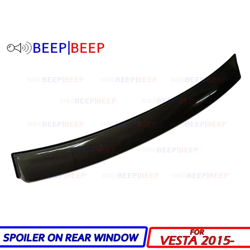 

For Lada Vesta 2015- rear window spoiler visor air flow mud glass car styling decoration roof lip spoiler wing