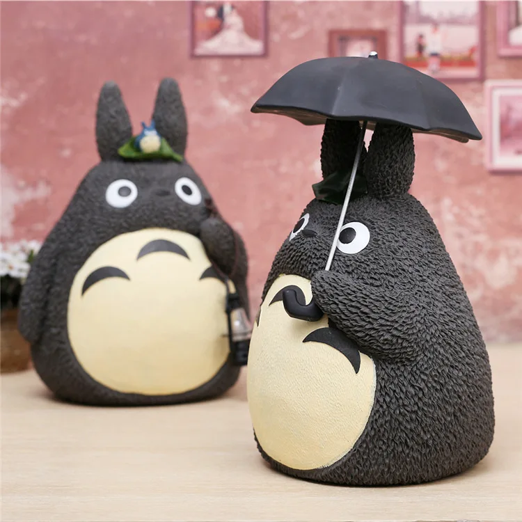 Зонтик Тоторо 13 см копилка с рисунком из мультфильма Brinquedos коллекция смол модель