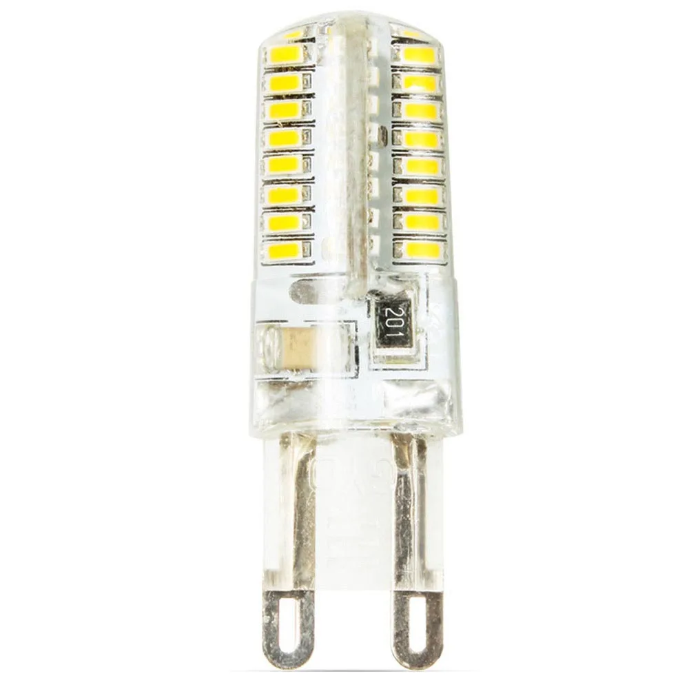 1 Pack G9 Bulb 64 SMD 3014 Super Bright LED Light Bulbs AC 220V 6W LED Light Lamp Warm White