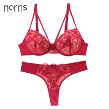 Norns, женское кружевное нижнее белье, набор размера плюс, бюстгальтер, пуш-ап, красивое нижнее белье, прозрачный бюстгальтер, женские бюстгальтеры, интимный сексуальный комплект нижнего белья