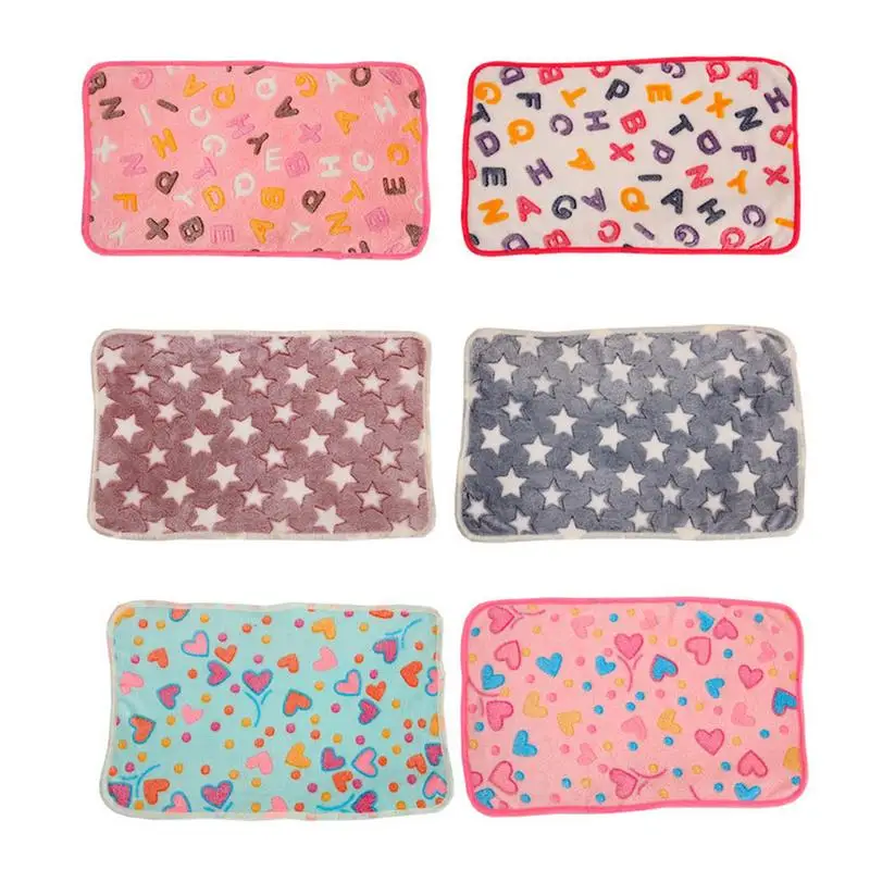 

Wholesale Transer Dog Bed Soft Flannel Fleece Star Print Warm Pet Blanket Sleeping Bed Cover Mat For Medium Big Dog Cat 104x76cm