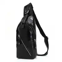 519 marke Tasche Männer Brust Pack Einzigen Schultergurt Zurück Tasche Pu-leder Reise herren Umhängetaschen Vintage Brust tasche