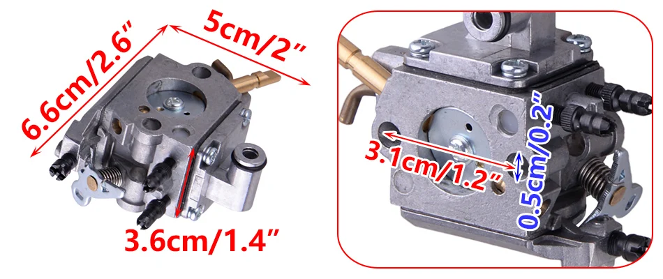 LETAOSk Карбюратор Carb с прокладками подходит для Stihl MS192T MS192TC бензопила Zama C1Q-S258 1137-120-0650