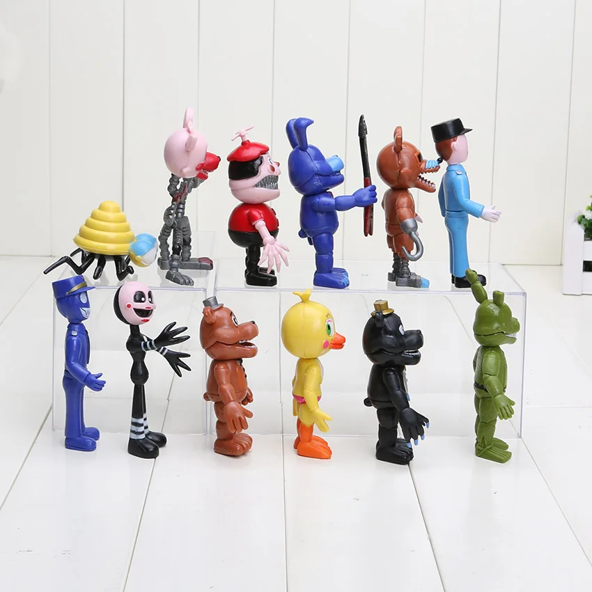 Five Nights At Freddy's Fight figure FNAF Бонни и Чика Foxy Freddy Fazbear Bear кукла из ПВХ фигурки игрушки|toy