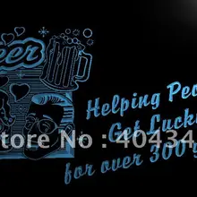 LK001-помощь людям получить счастливый Пивной бар знак света