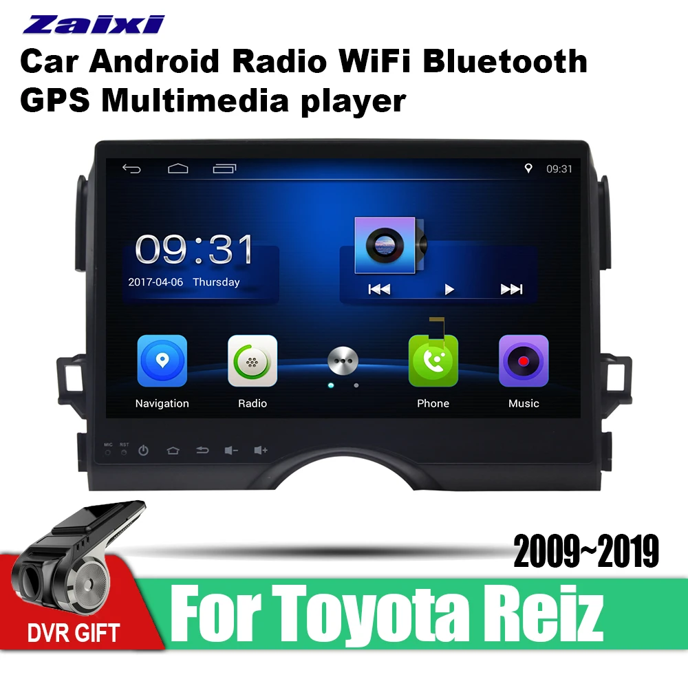 

ZaiXi car gps multimedia player For Toyota Reiz 2009~2019 car Android navigation raido video audio player stereo audio wifi