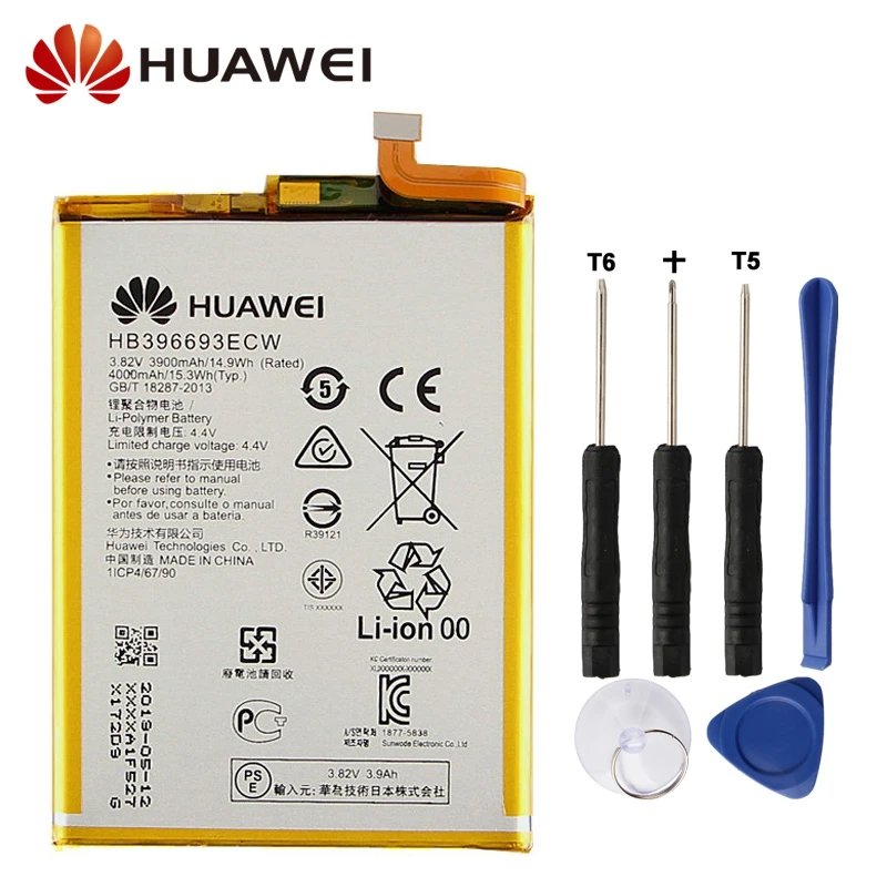 

Original Replacement Battery HB396693ECW For Huawei Huawei Mate 8 Mate8 NXT-AL10 NXT-DL00 NXT-CL00 NXT-TL00 Authentic 4000mAh