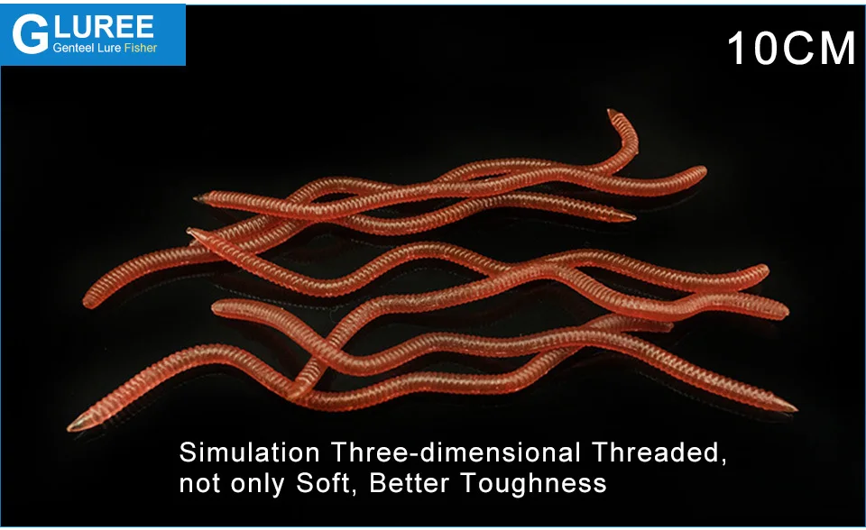 GLUREE-50PcsLot-8cm-10cm-Simulation-Earthworm-Soft-Fishing-Lures-Red-Soft-Bait-PET-Artificial-Bait-Worms-Fishing-Tackle_05