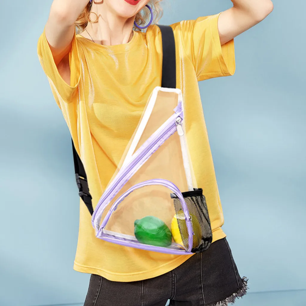 

Belt bag Women's NEW waist bag Hawcoar purse riñonera female coin phone Барсетка Shoulder сумка пояс Transparent banana bag T3