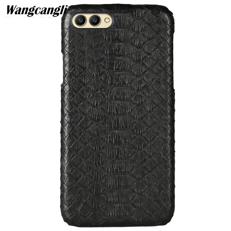 

Leather python skin cover back cover For HUAWEI Honor V10 case python skin high-end custom phone case For HUAWEI Honor 10