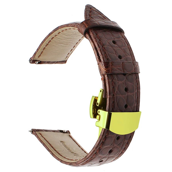 22 мм натуральная кожа крокодила ремешок для samsung Шестерни S3 классический Frontier часы полосы Quick Release ремень наручный ремень браслет