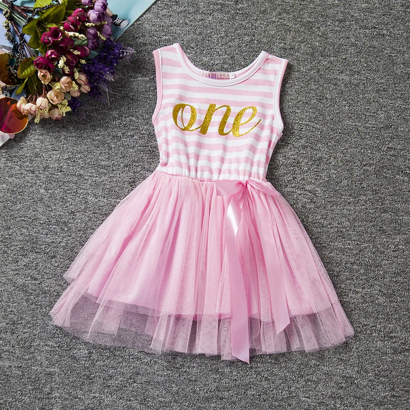 Нарядное платье для девочек на день рождения, 1 год нарядное платье для новорожденных девочек платье с рисунком мышки одежда для крещения крестины для младенцев
