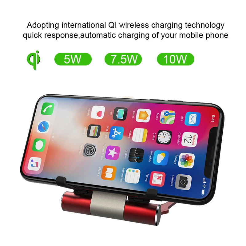 Светодиодный беспроводной зарядный коврик для IPhone XR X XS Max 11 8 Plus Samsung S10 5G S8 S9 Note 10 9