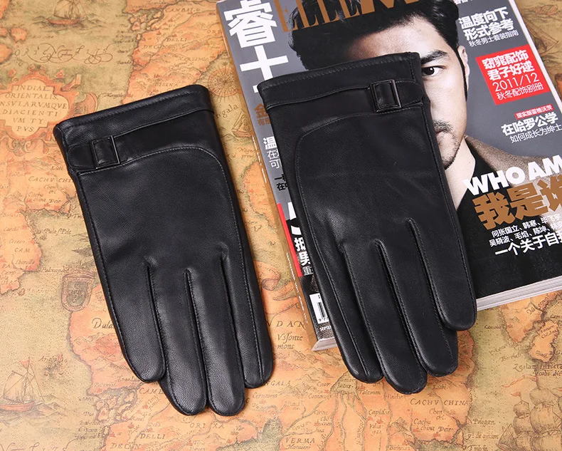 Новинка 2018 г. модные унисекс зимние кожаные перчатки Для женщин Для мужчин варежки осень-зима пара Drving перчатки, варежки Guantes KWA561