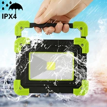 10 Вт COB портативный светодиодный светильник IPX4 водонепроницаемый перезаряжаемый аварийный внешний аккумулятор 3 режима Мини-кемпинговый Светодиодный точечный светильник вспышка светильник