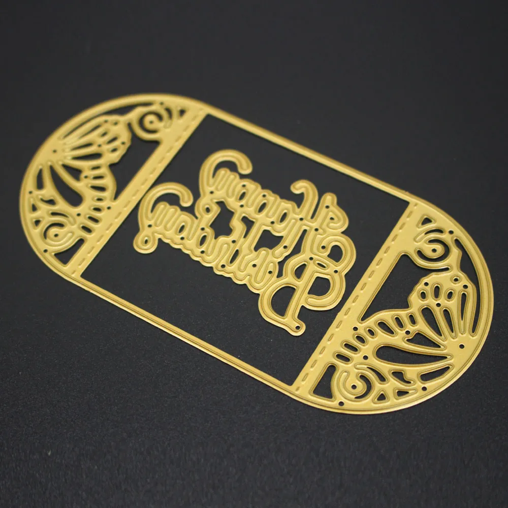 3D Stitch Paper Crafts Semicircle Metal Cutting Dies DIY Birthday Embossing Album Scrapbooking Sten - 32999382403