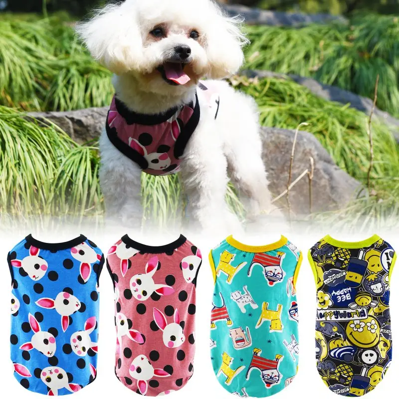 2018 New Cute Pet Fancy Vests Dog Puppy Vest Clothing Cat Pig Rabbit