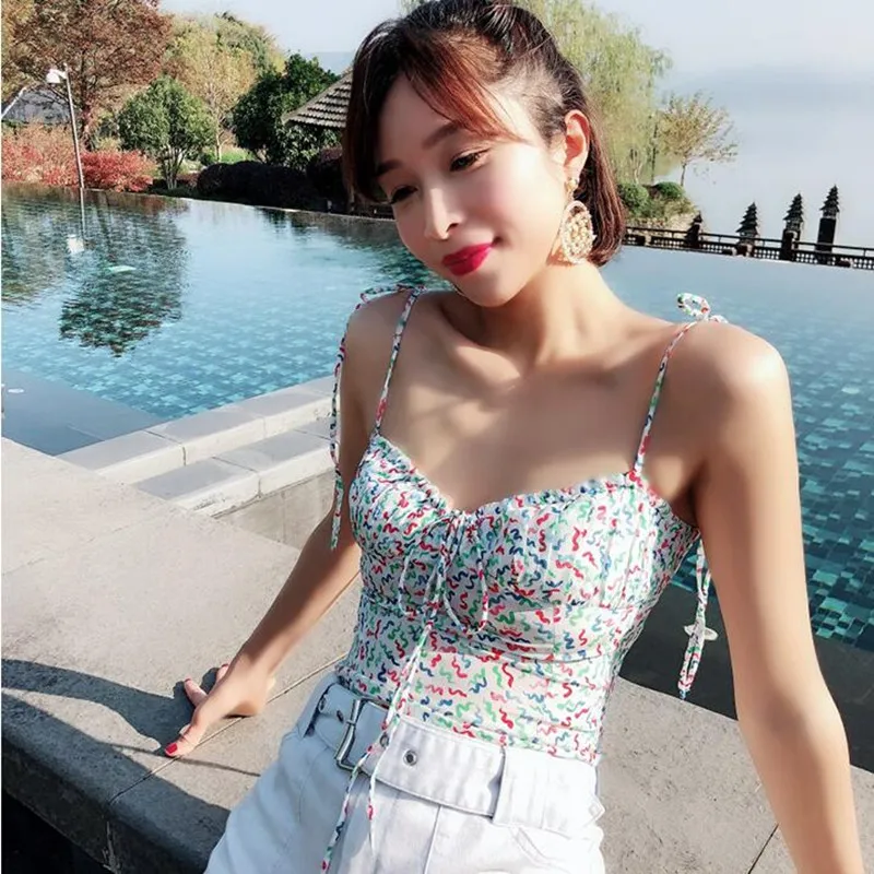 

100% Silk Women Fresh Playful Slim Fit Cute Camis Top