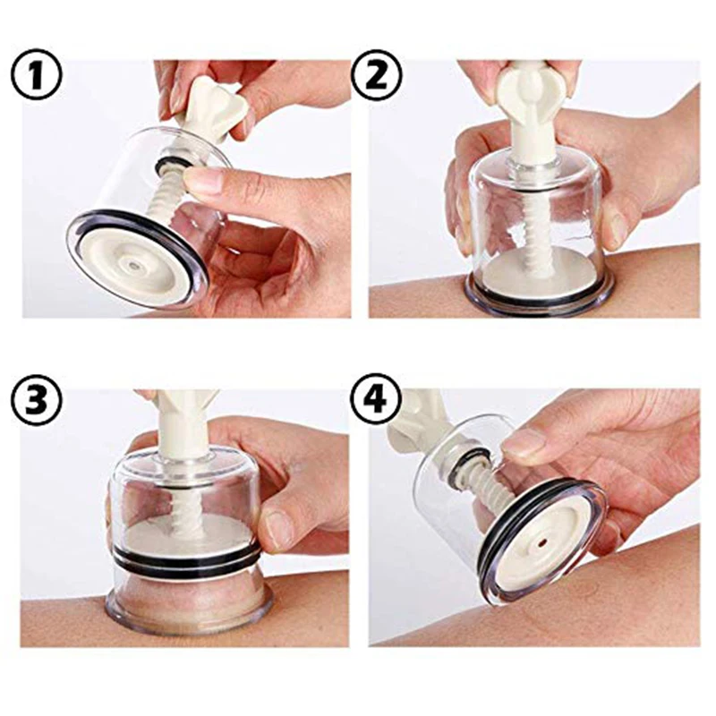 Suction Massage Body Cups Health Care Vacuum cans Relief Fatigue Transparent Sucker Ventosa Physiotherapy Jars Therapy Pain