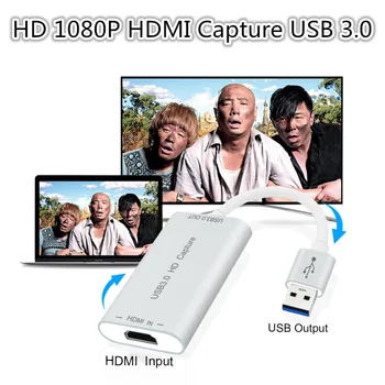 

High Speed USB 3.0 HD Capture Dongle HDMI input to USB 3.0 output Adapter Converter Plug Play HDMI Video Capture Device