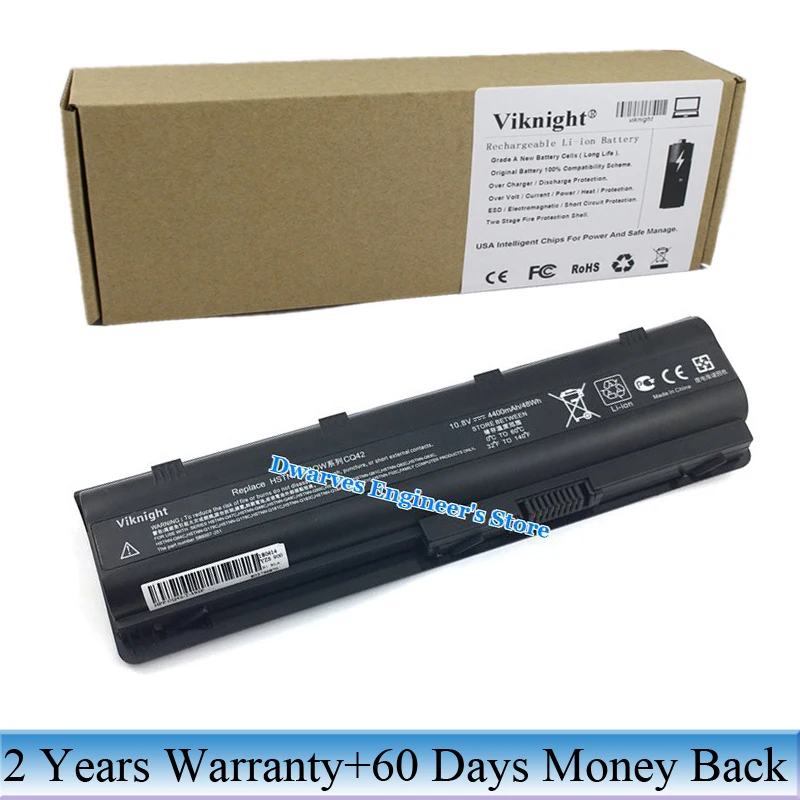 10.8V 4400mAh CQ42 MU06 Laptop Battery For HP Pavilion G6 G7 G72 G56 G42 G4 DV7 DV6 DV4 Dv3 Compaq Presario Cq62 Cq56 Cq43