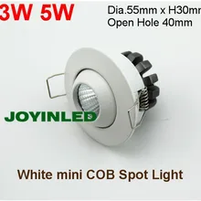 Новейший Мощный светодиодный мини круглый встраиваемый потолочный светильник 3 Вт 5 Вт COB лампа для шкафа из белого алюминия