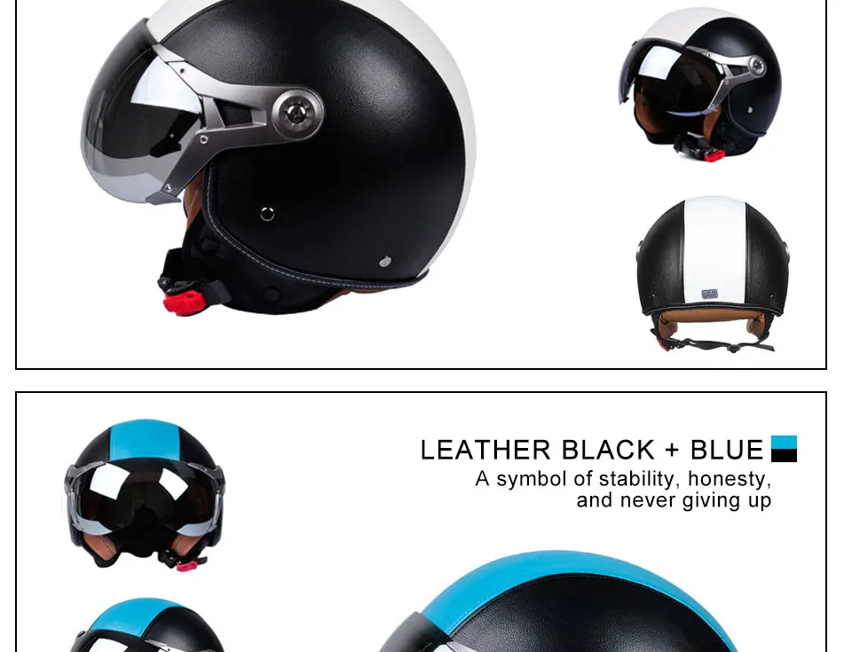 Foxcncar Motorcycle scooter Helmet 34 Open Face halmet motocros vintage casque Moto Casque Casco motocicleta Capacete Deodorant (14)