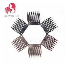 Пластиковый, парик зажимы и расчески для изготовления париков полный кружева и кружева спереди черный/коричневый цвет парик защелкивающиеся Зажимы 150 шт