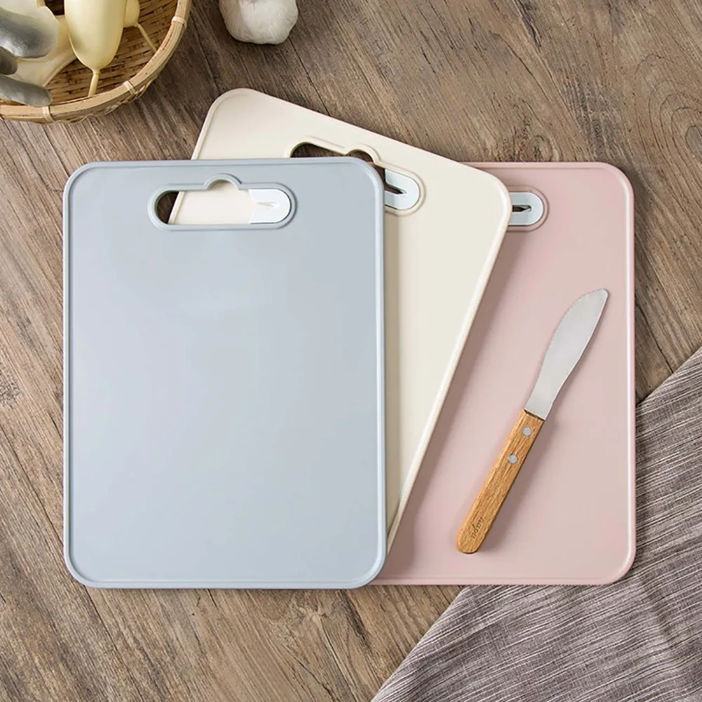 

OTHERHOUSE Kitchen Plastic Cutting Board Thicken Chopping Board Blocks with Knife Sharpener Stone Cutting Mat Kitchen Tools
