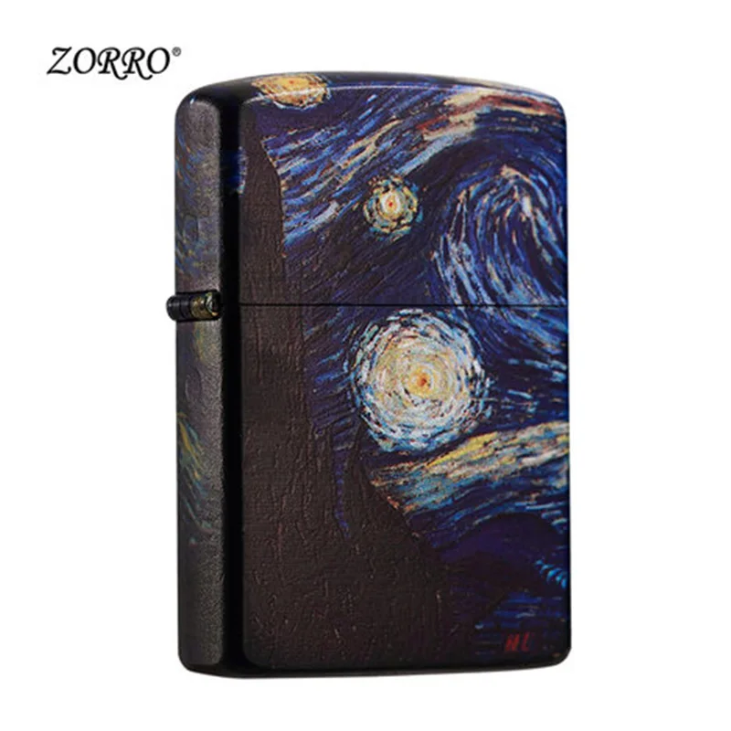 

Kerosene Ciger Lighter Oil Petrol Gasoline Refillable Lighter Oil Wick Flip Top ZORRO Multiple Models Available High Quality