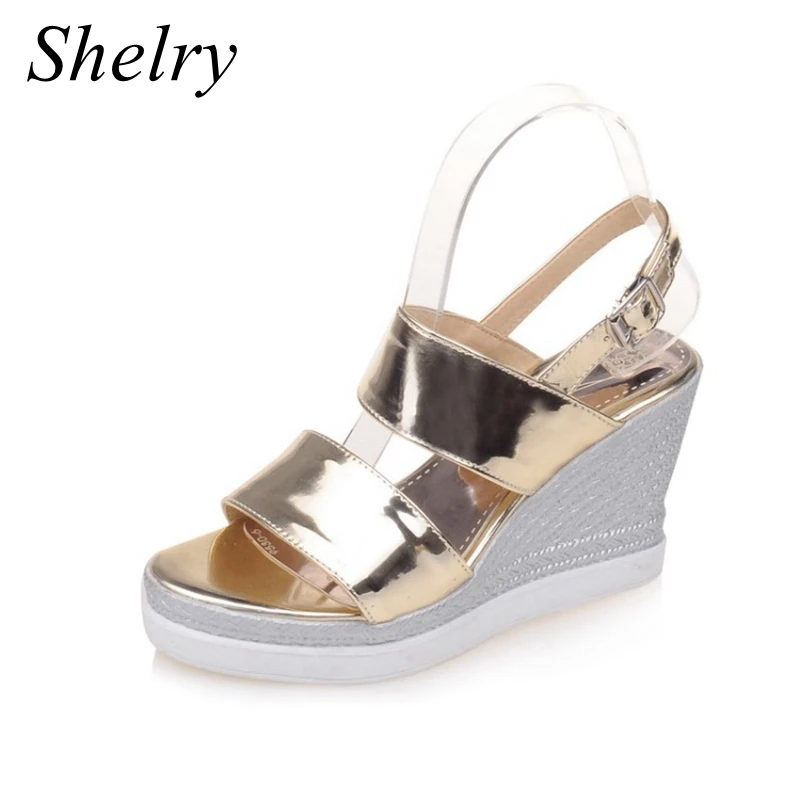 sandals for women on sale 2016 open toe high platform wedge sandals double wide sandals ankle ...