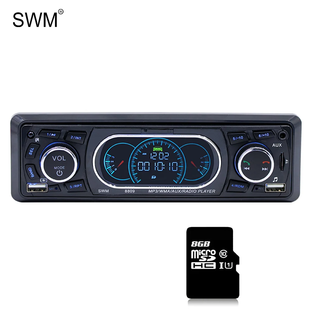 SWM кассетный плеер Автомобильный аудио Bluetooth громкой связи мультимедийный