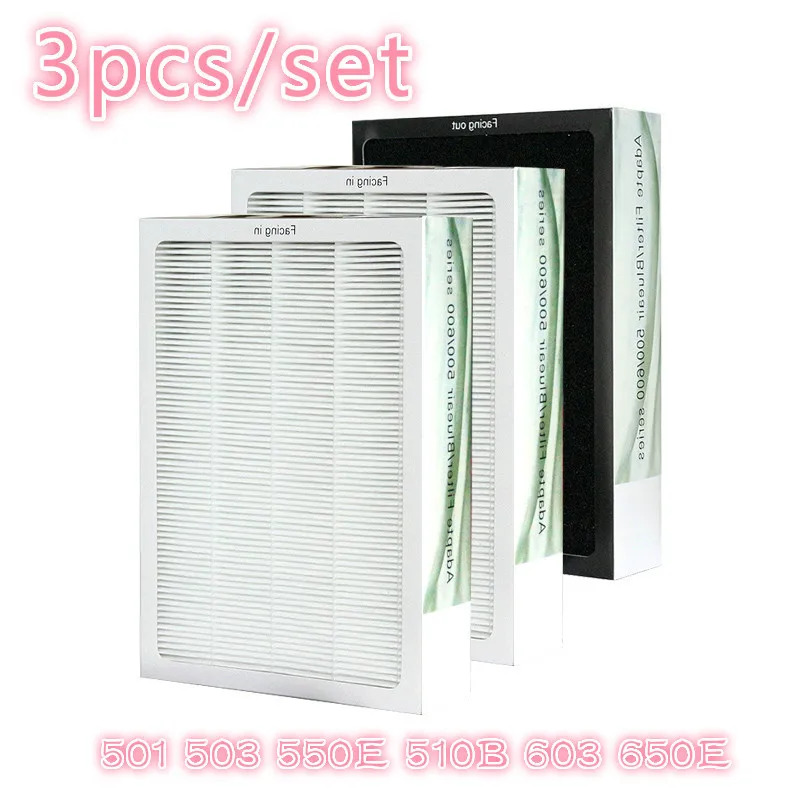

3pcs/set Blueair 500/600 Series composite filter air purifier filter for Blueair Bruges 501 503 550E 510B 603 650E