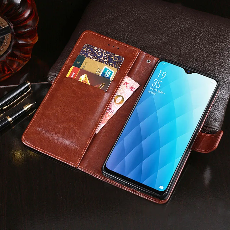 

Case for OPPO A7x AX5 Business Flip Wallet Leather Capa Cover for OPPO AX5 A7x Case with Card Holder Phone Bag Accessories