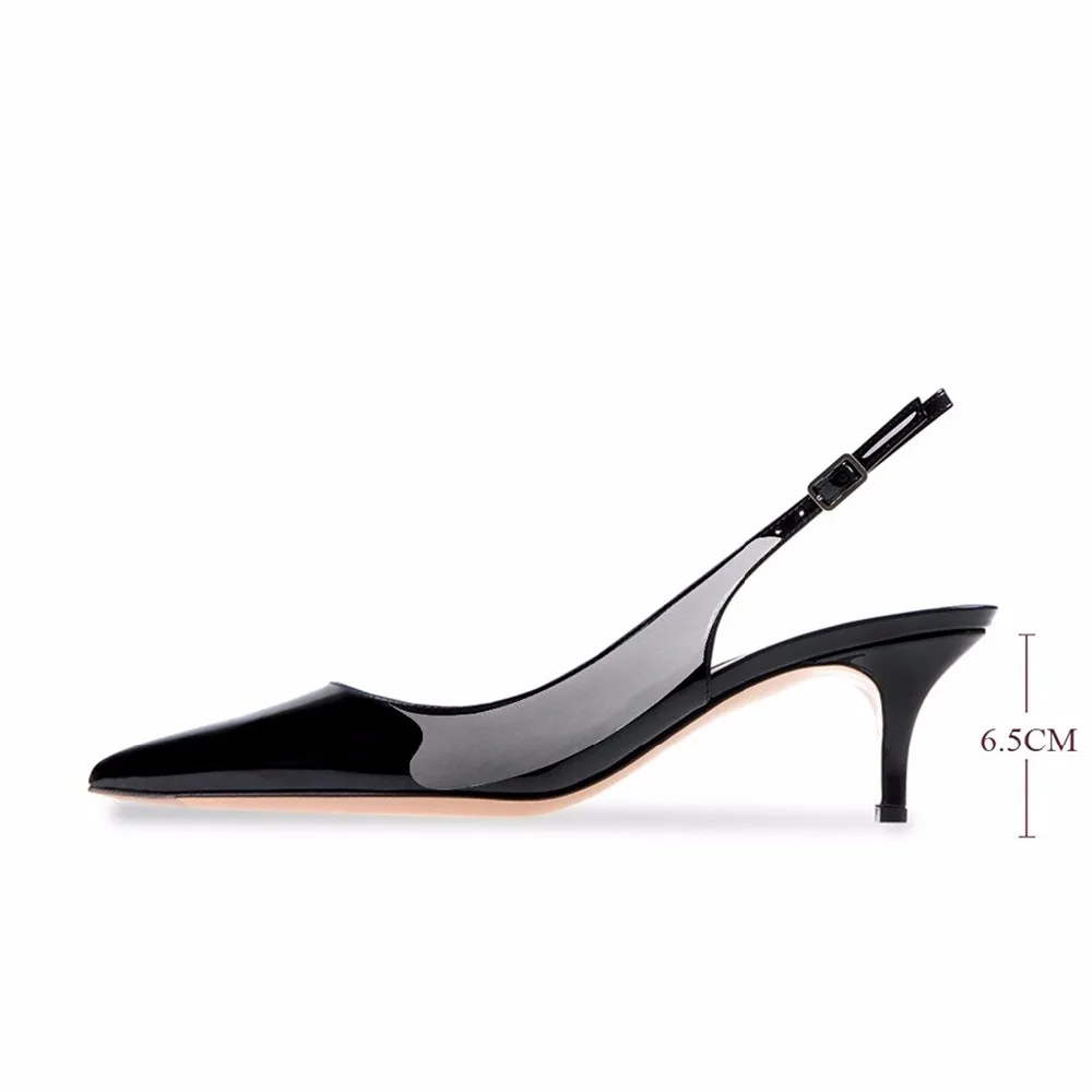 slingback kitten heel