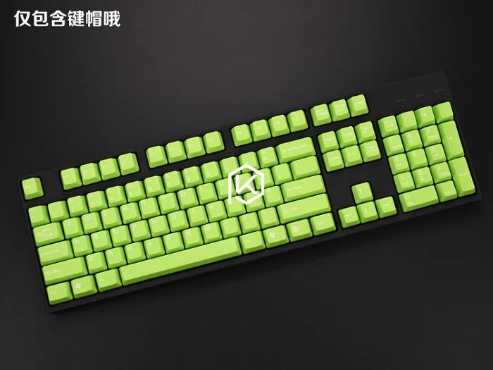 Taihao abs двойные брелки для diy игровой механической клавиатуры цвет Германии Фиолетовый Розовый Белый Синий Зеленый Желтый Аргентина - Цвет: keycaps light green