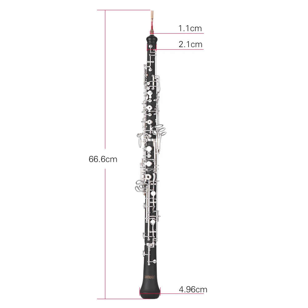 Ammoon Professional C ключевой гобой полуавтоматический стиль ключи с серебристым