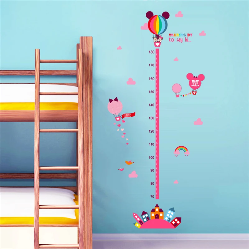Cartoon Disney Minnie Mickey Mouse Growth Chart Wall Stickers For Kids Room Decor Height Measure Home Living Room PVC DIY Decals Cartoon Disney Minnie Mickey Mouse Growth Chart Wall Stickers For Kids Room Decor Height Measure Home Living Room PVC DIY Decals