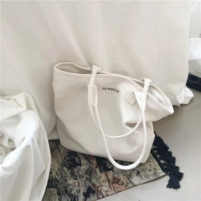 South Korea's New Large Capacity Minimalist Style Letters Shoulder Bags ...