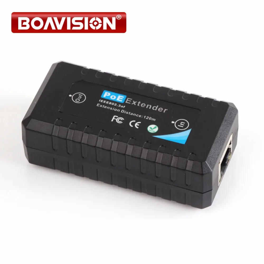 online 400 Mbps Capacidade de Comutação 13 W Max IEEE802.3af In Out, 1 Port PoE Extender Repeater 1Ch Saída IEEE802.3af apoio Câmeras IP