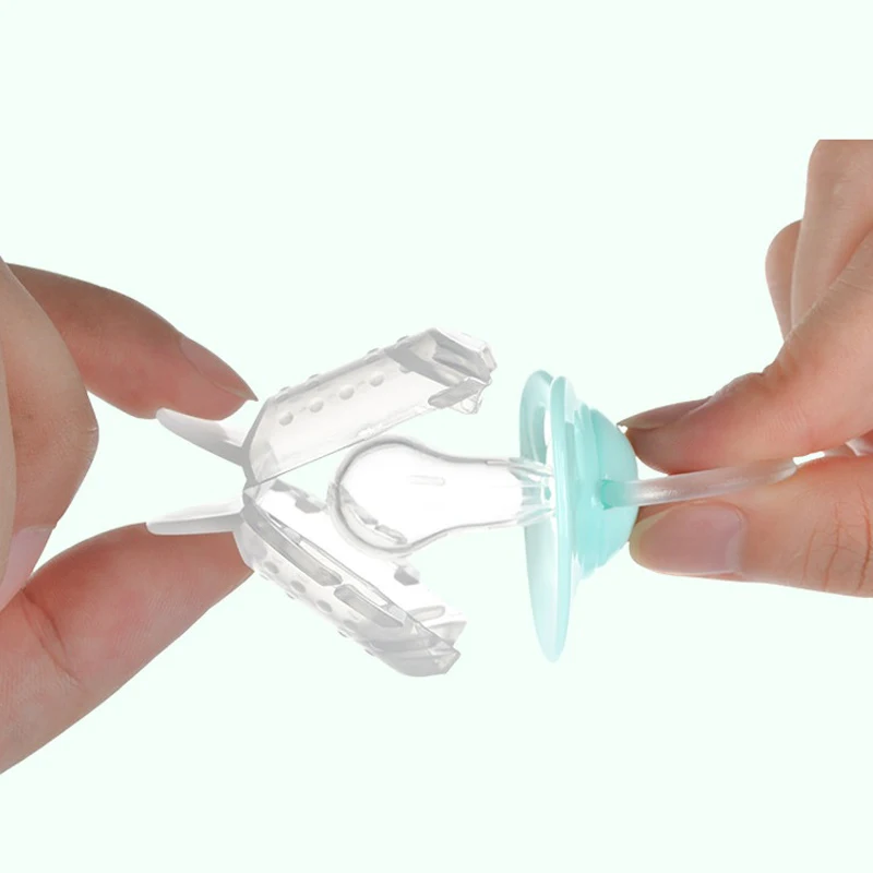 

Transparent Baby Silicone Pacifier Removable Infant Nipple Kid Soother Attache Sucette Safe Supplies Nipple Feeding Care Product