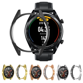 

Soft TPU Protector Case For Huawei Watch GT Protective Case Cover Slim Watch Frame Anti-scratch plating Case For Huawei GT Watch