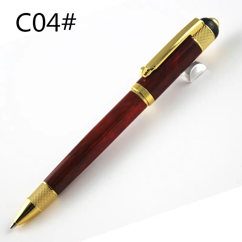 Высококачественная металлическая шариковая ручка Роскошный Золотой зажим Ручка-роллер с 0,7 мм черными чернилами стержень сменный гелевый карандаш