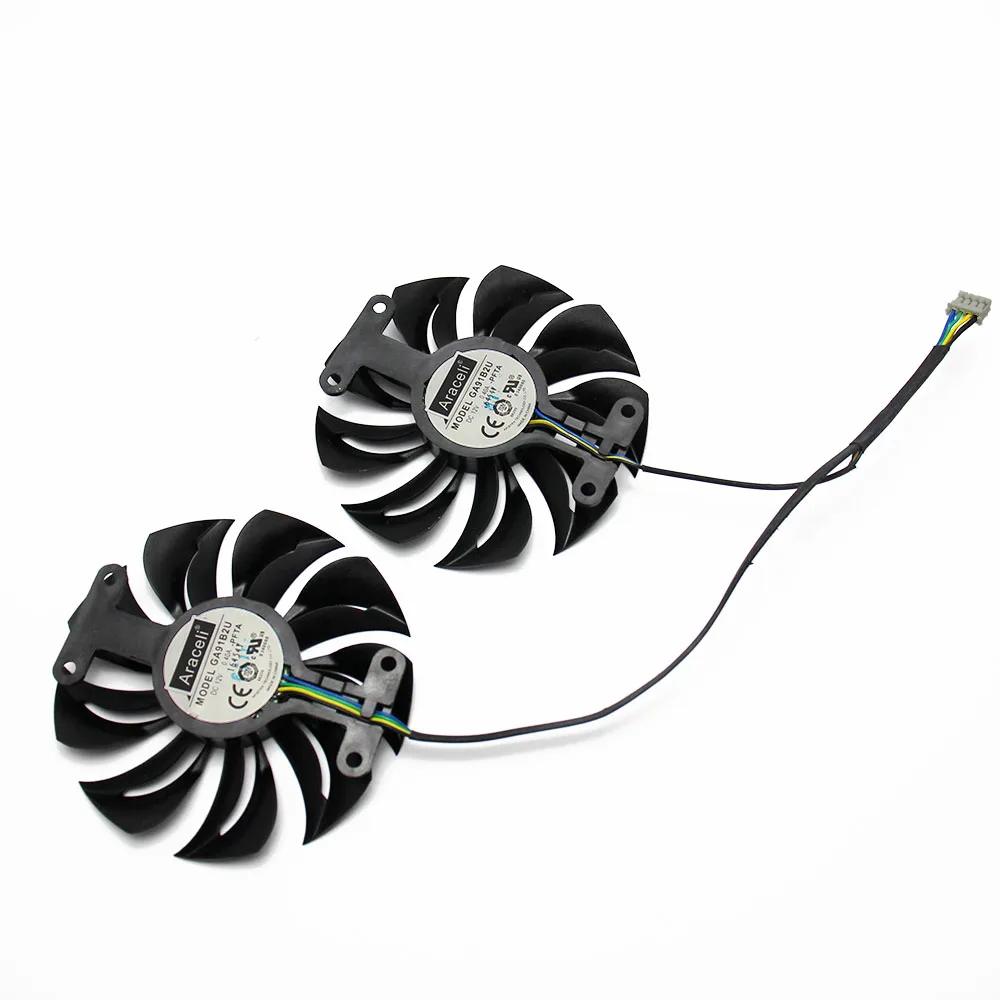 GA91S2U PowerColor Red Dragon RX480 RX580 RX470 GPU Graphics Alternative Cooler fan For RX 580/480/470 Video Card Cooling Fans