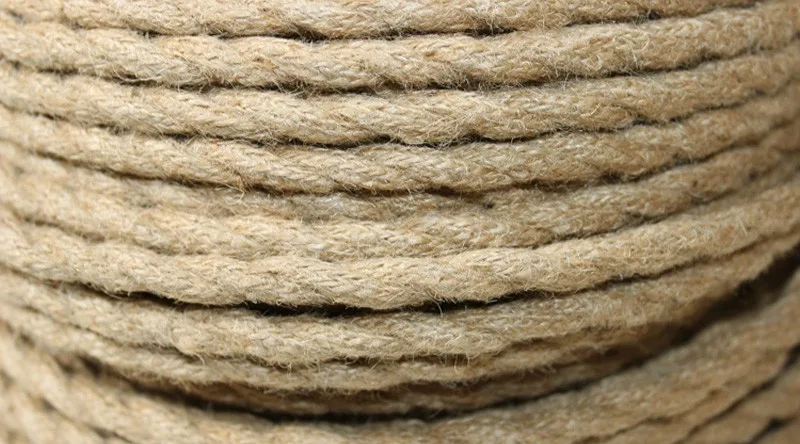 2mlot vintage lamp wire hemp rope vintage twisted electrical wire c777able retro filo elettrico corda textile wire lamp cord (5)