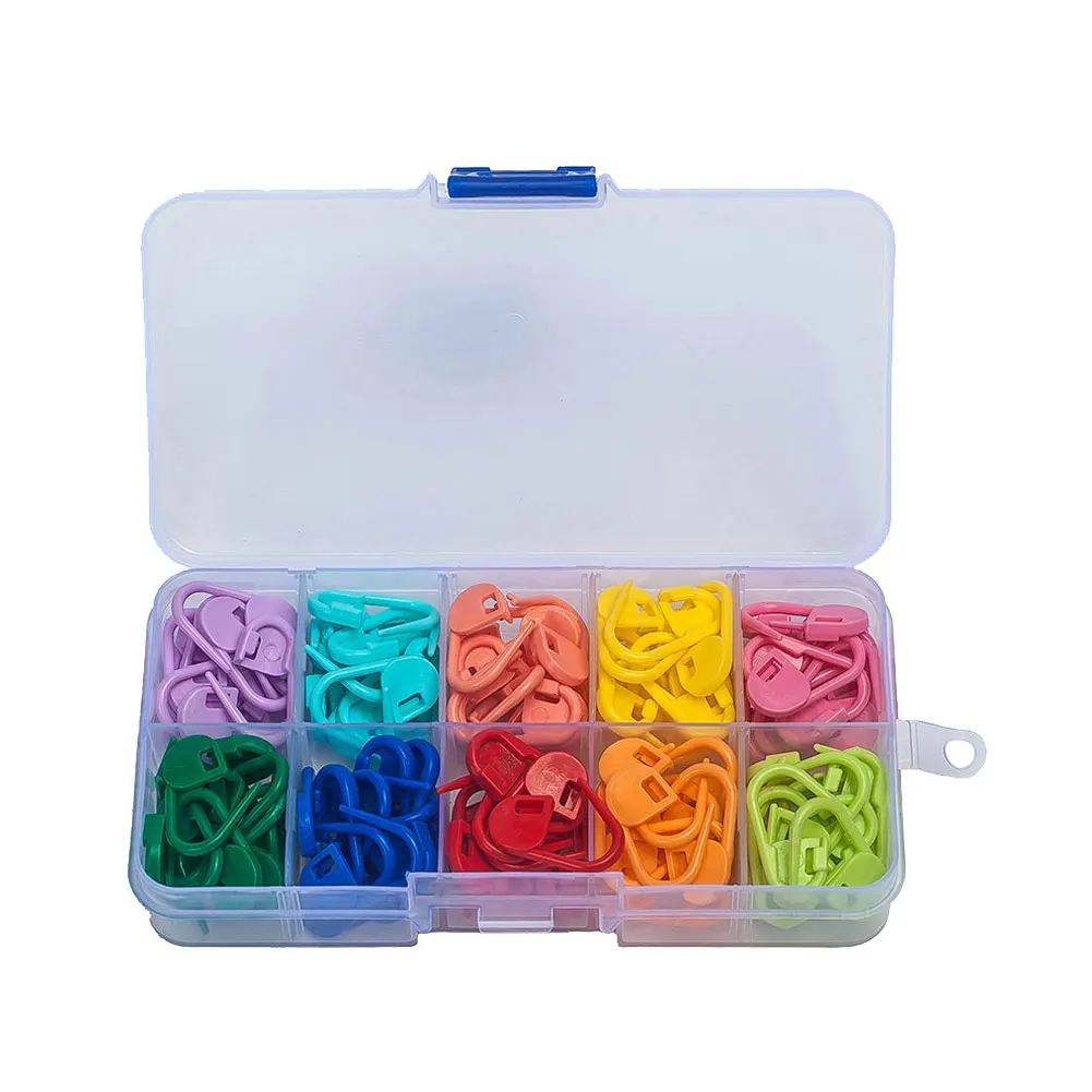 120pcs/lot Plastic Stitch markers Holder Needle Clip Knitting Craft